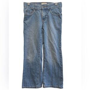 The Children’s Place Light Wash Denim Bootcut With Adjustable Waist Tabs- Size 7